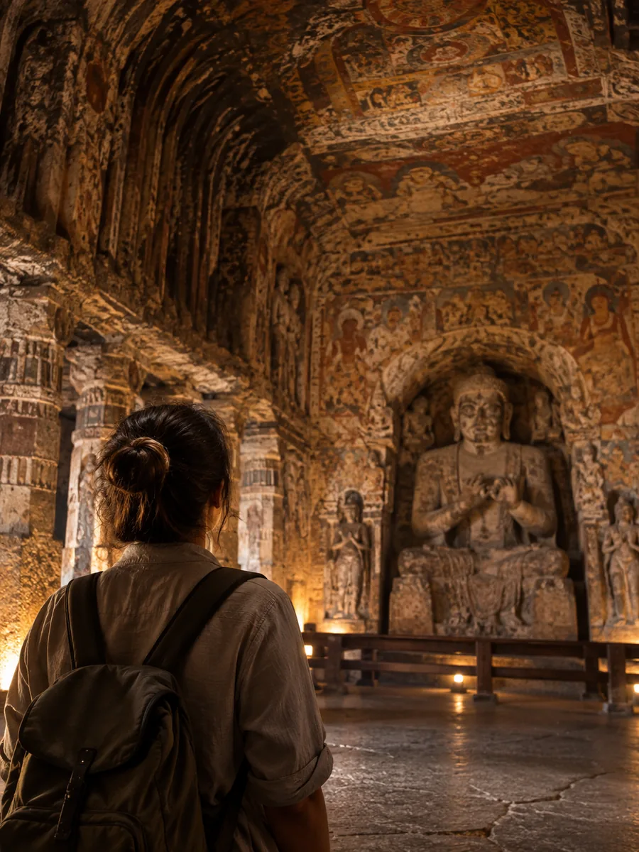 View at Ajanta Caves